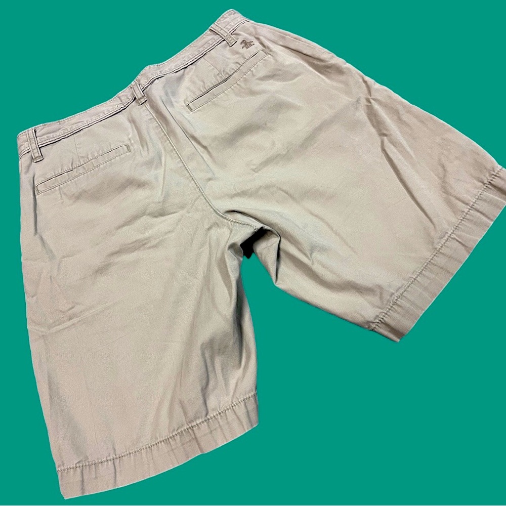 ⭐️HP⭐️Original Penguin Men’s Shorts Bundle. Size 32-33 Grey plaid and Khaki - Picture 11 of 14